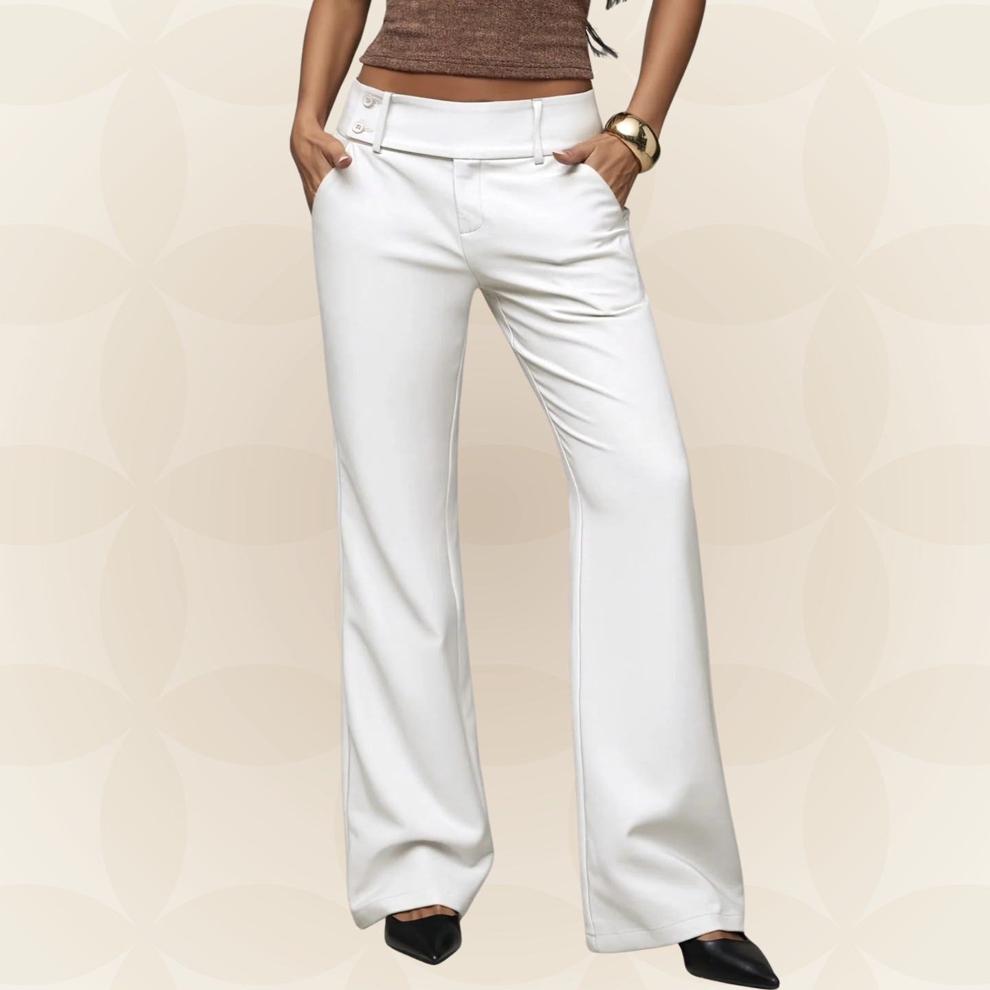 Suze | Pantalón moderno holgado con stretch