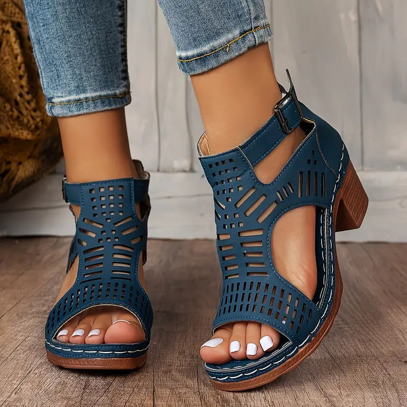 Sandales Élégantes en Cuir Souple - Modèle Elena
