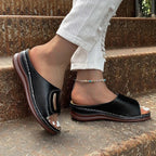 Sandales Urbaines Élégantes Joanna en Cuir Raffiné - Maison Claire et Sylvie