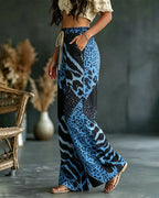 Christa | Pantalón cómodo con estampado de leopardo