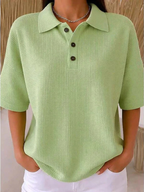 Gisela | Blusa polo textura gofrada