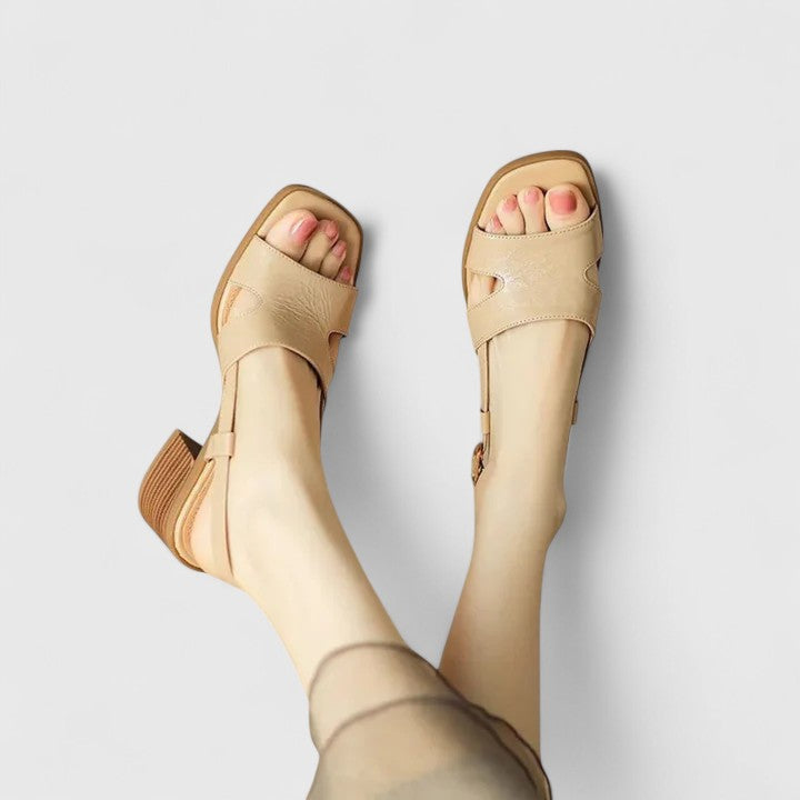Sandales Orthopédiques Élégantes Marise en Cuir Souple et Chic