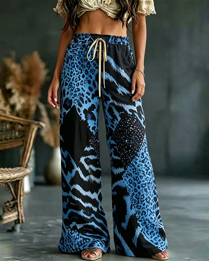 Christa | Pantalón cómodo con estampado de leopardo