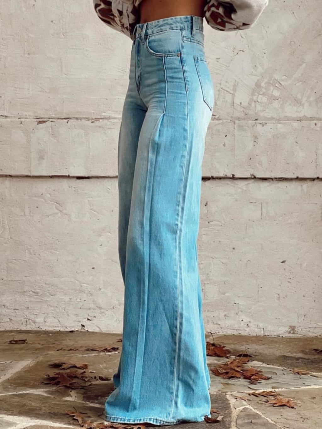 Lucia | Vaquero ancho elegante