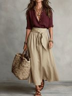 Effortless Elegance Boho Skirt Set