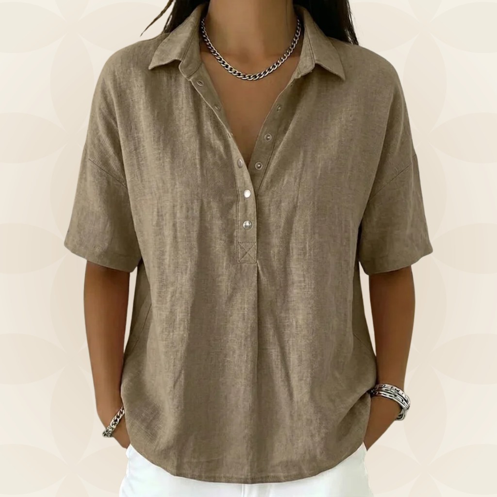 Sonja | Blusa con cuello y botones