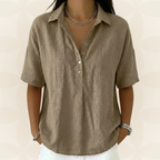 Sonja | Blusa con cuello y botones
