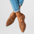 Mules en daim souple avec soutien orthopédique - Maison Claire et Sylvie