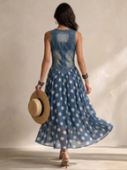 Bianca | Vestido Midi de Chifón a Lunares