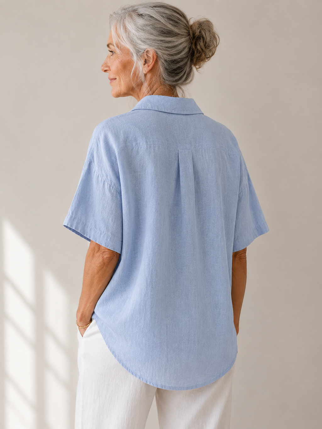 Sonja | Blusa con cuello y botones