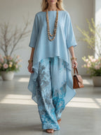 Luna | Conjunto Boho Estampado Botánico