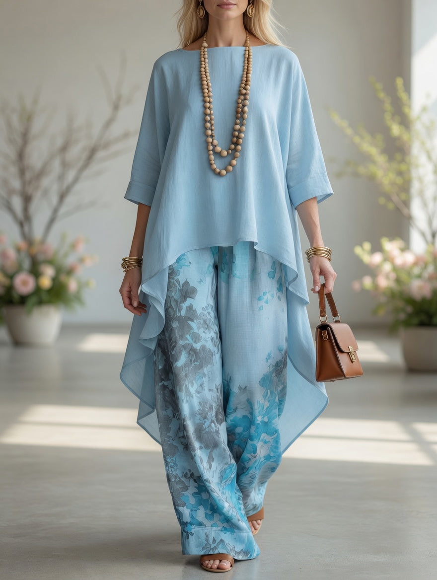 Luna | Conjunto Boho Estampado Botánico