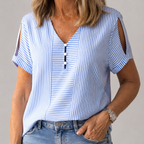 Renske | Blusa de rayas azul