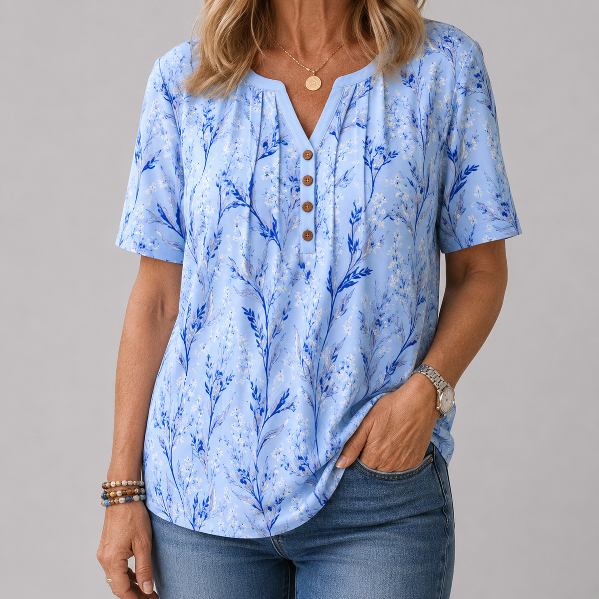 Coby | Blusa plisada