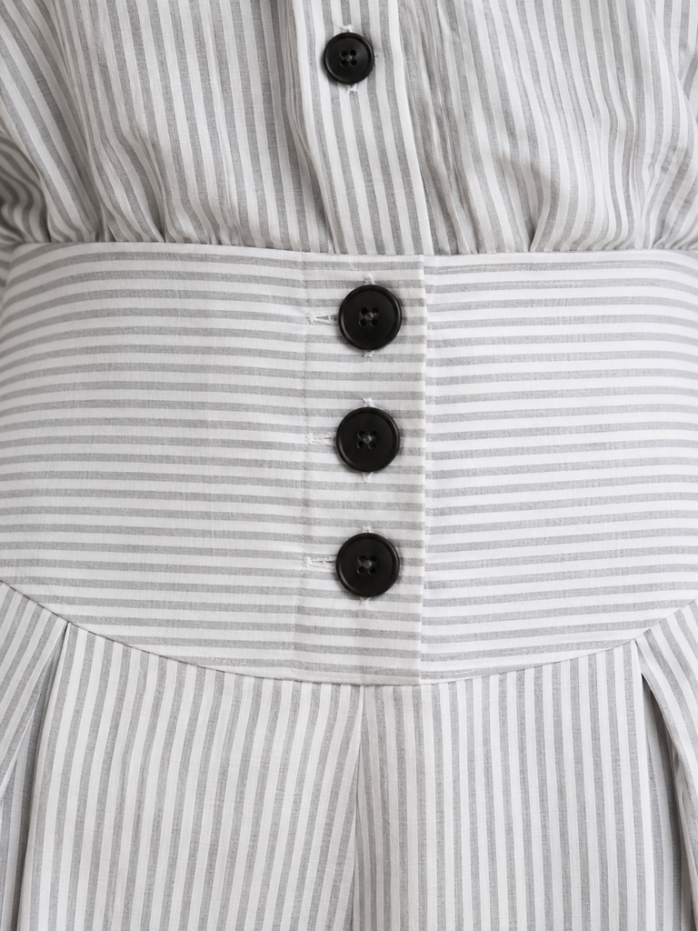 Combinaison Colette — rayures et boutons