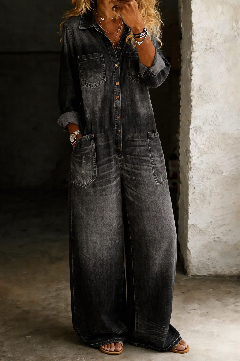 Lena | Salopette Vaquera Cómoda Casual