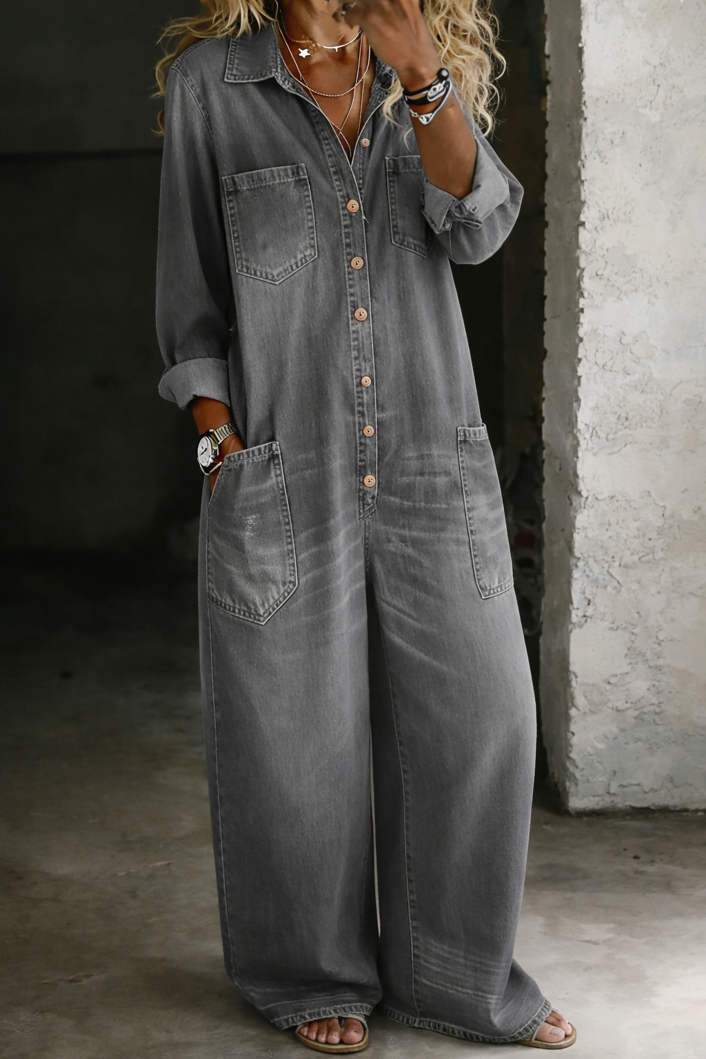Lena | Salopette Vaquera Cómoda Casual