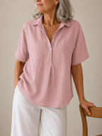 Sonja | Blusa con cuello y botones