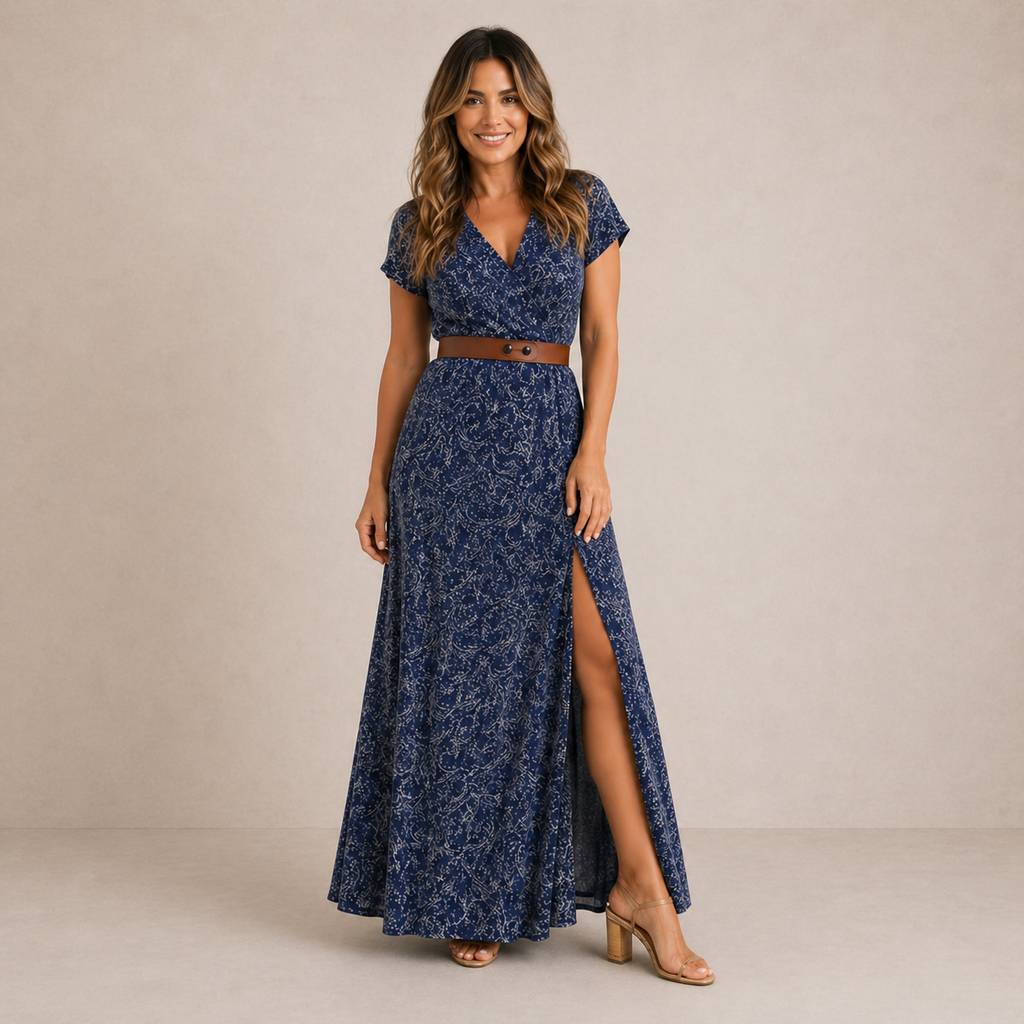 Sarisa | Vestido maxi boho