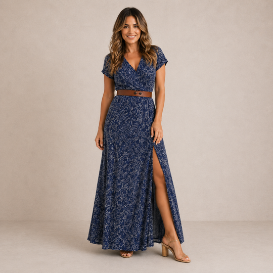 Sarisa | Vestido maxi boho