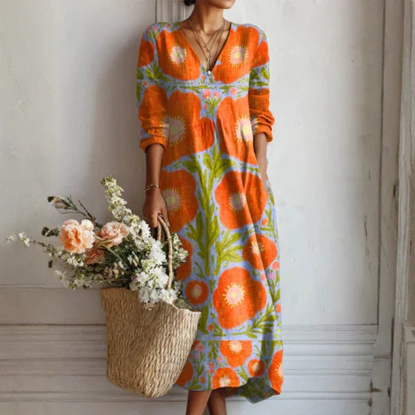 Alice | Vestido midi Sunset Bloom