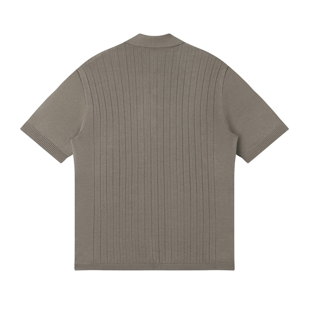 Pietra | Polo de punto acanalado pointelle