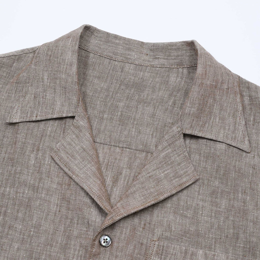 Ponza | Camisa de lino cuello camp