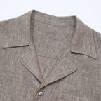 Ponza | Camisa de lino cuello camp
