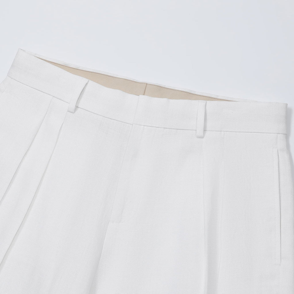 Deia | Short de lino de pierna ancha