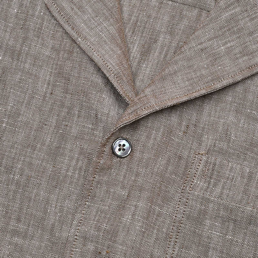 Ponza | Camisa de lino cuello camp