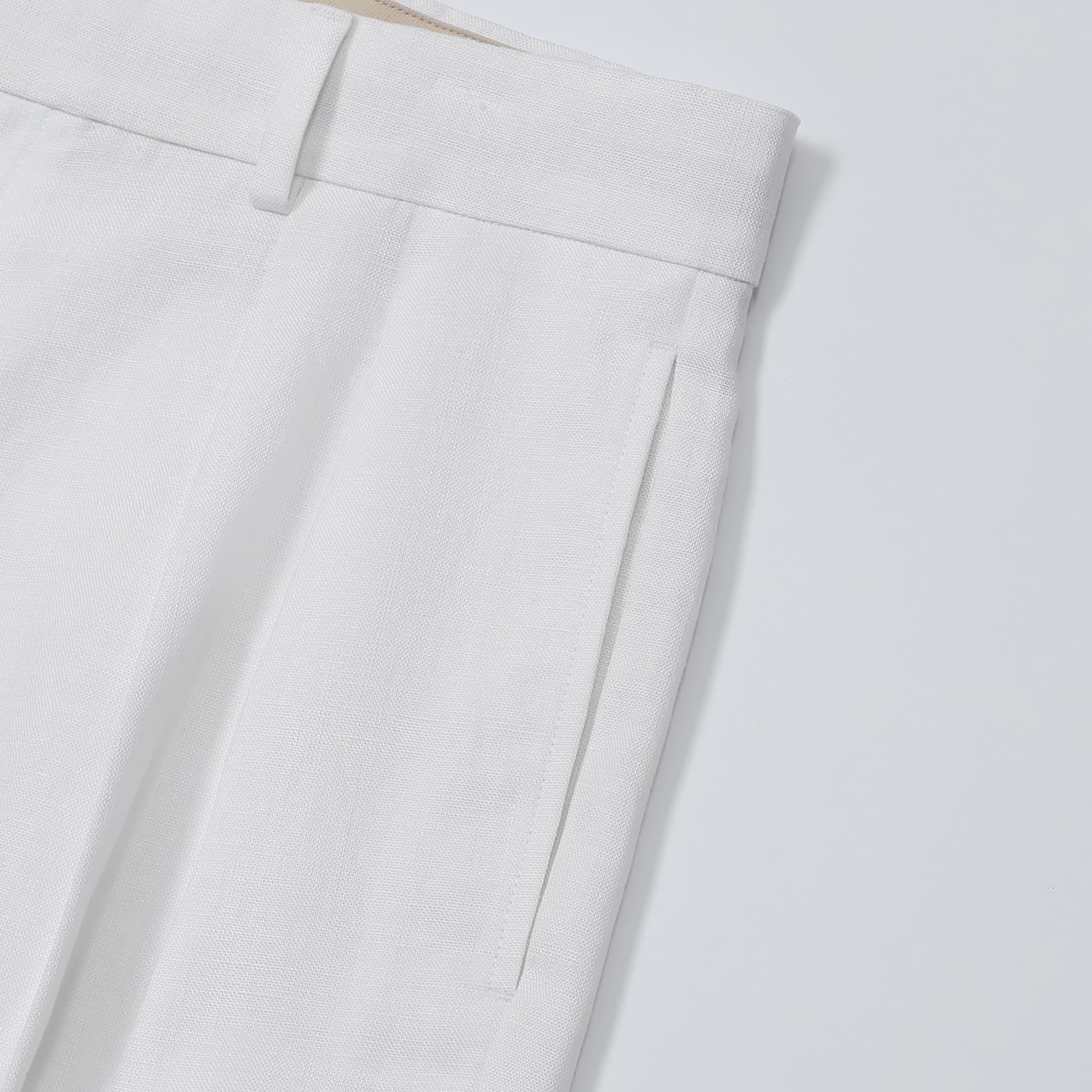 Deia | Short de lino de pierna ancha