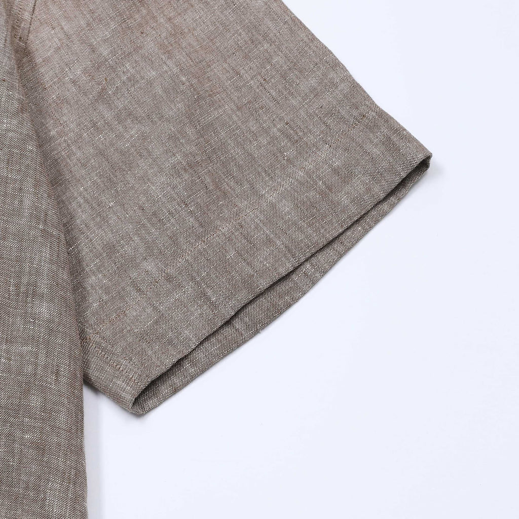 Ponza | Camisa de lino cuello camp