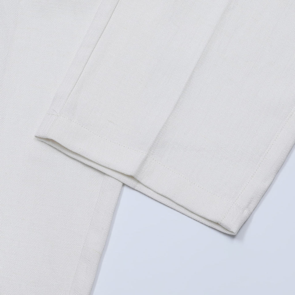 Orvieto | Pantalón de espiga en lino y lyocell