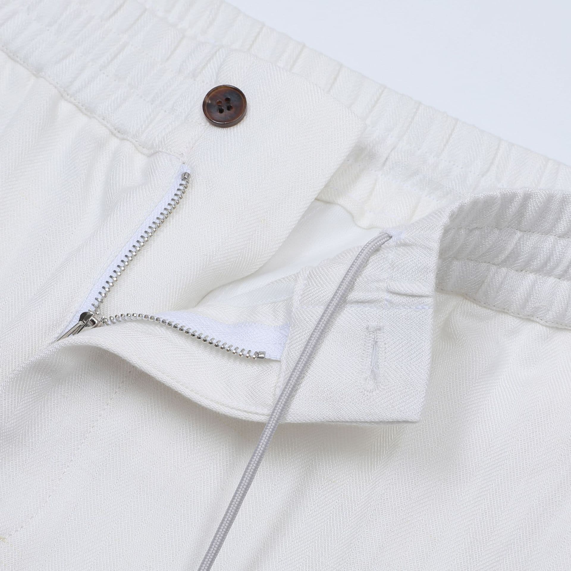 Orvieto | Pantalón de espiga en lino y lyocell
