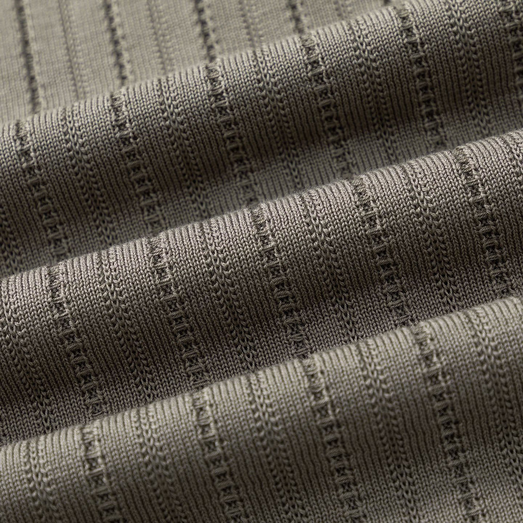 Pietra | Polo de punto acanalado pointelle