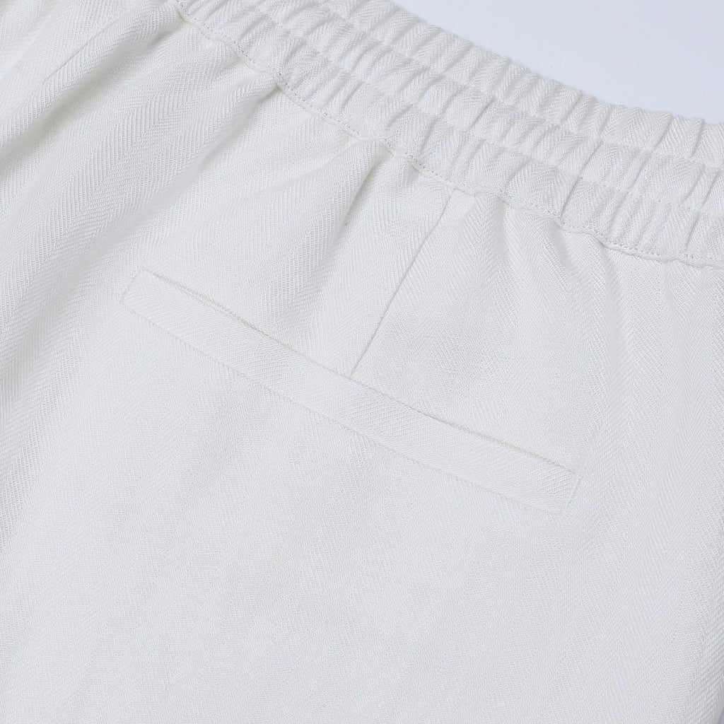 Orvieto | Pantalón de espiga en lino y lyocell
