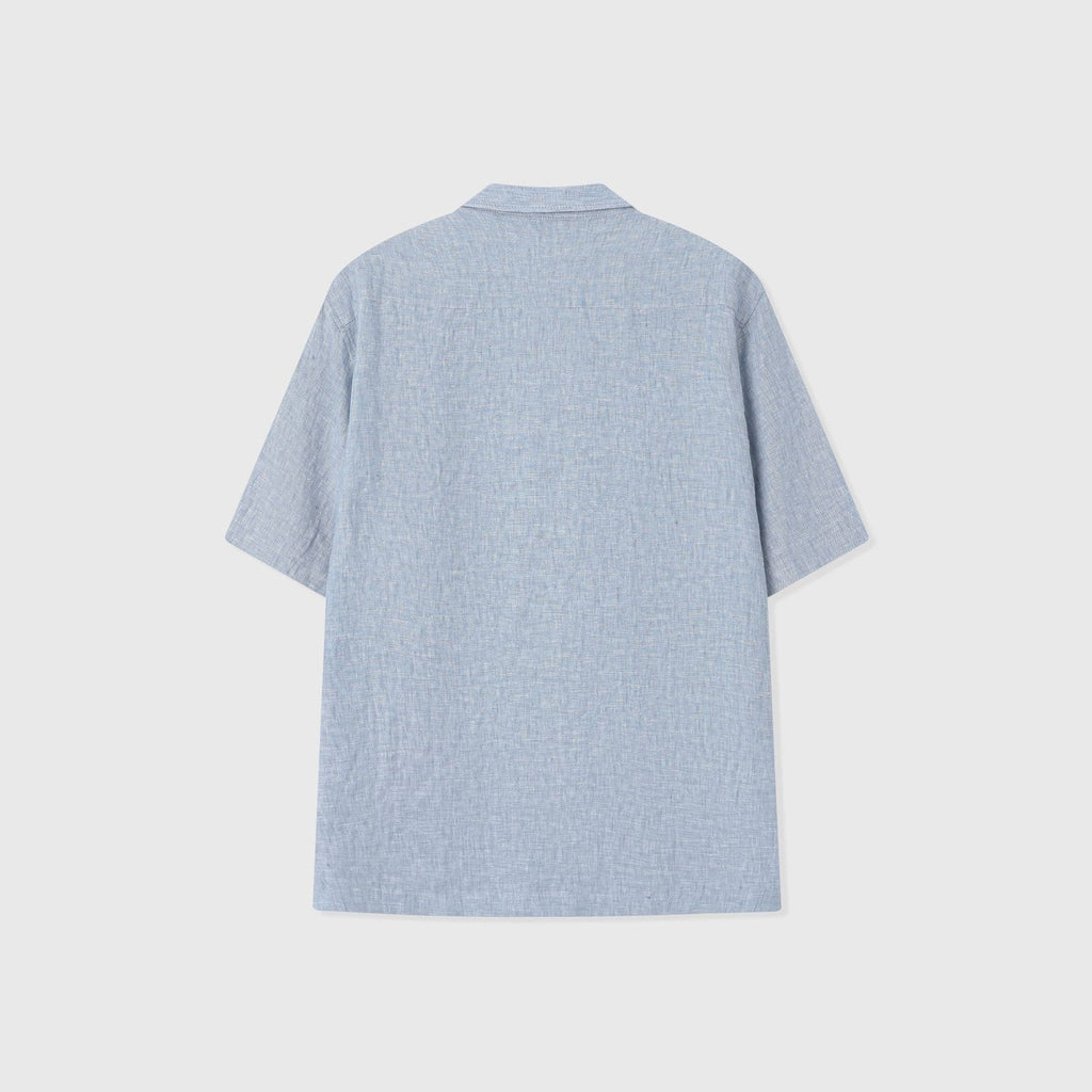 Ponza | Camisa de lino cuello camp