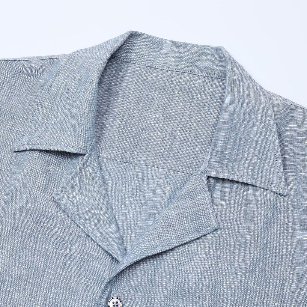 Ponza | Camisa de lino cuello camp