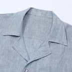Ponza | Camisa de lino cuello camp