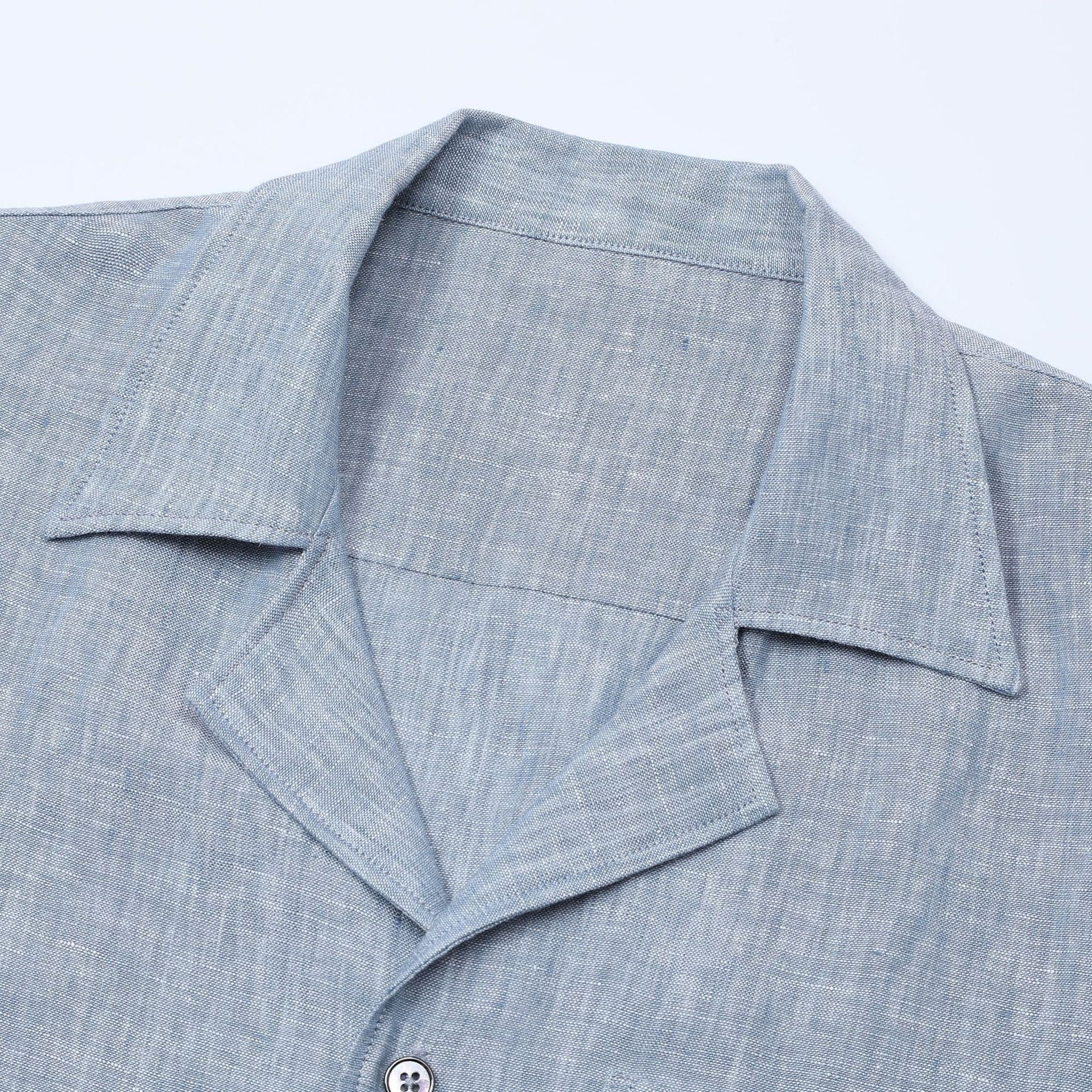 Ponza | Camisa de lino cuello camp