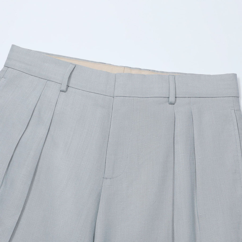 Deia | Short de lino de pierna ancha