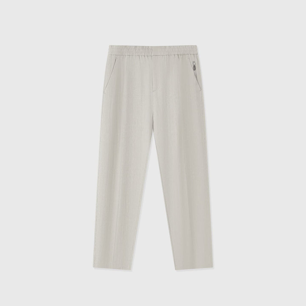 Orvieto | Pantalón de espiga en lino y lyocell