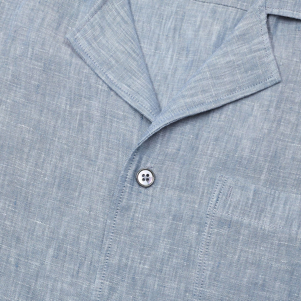 Ponza | Camisa de lino cuello camp