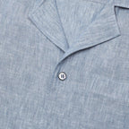Ponza | Camisa de lino cuello camp