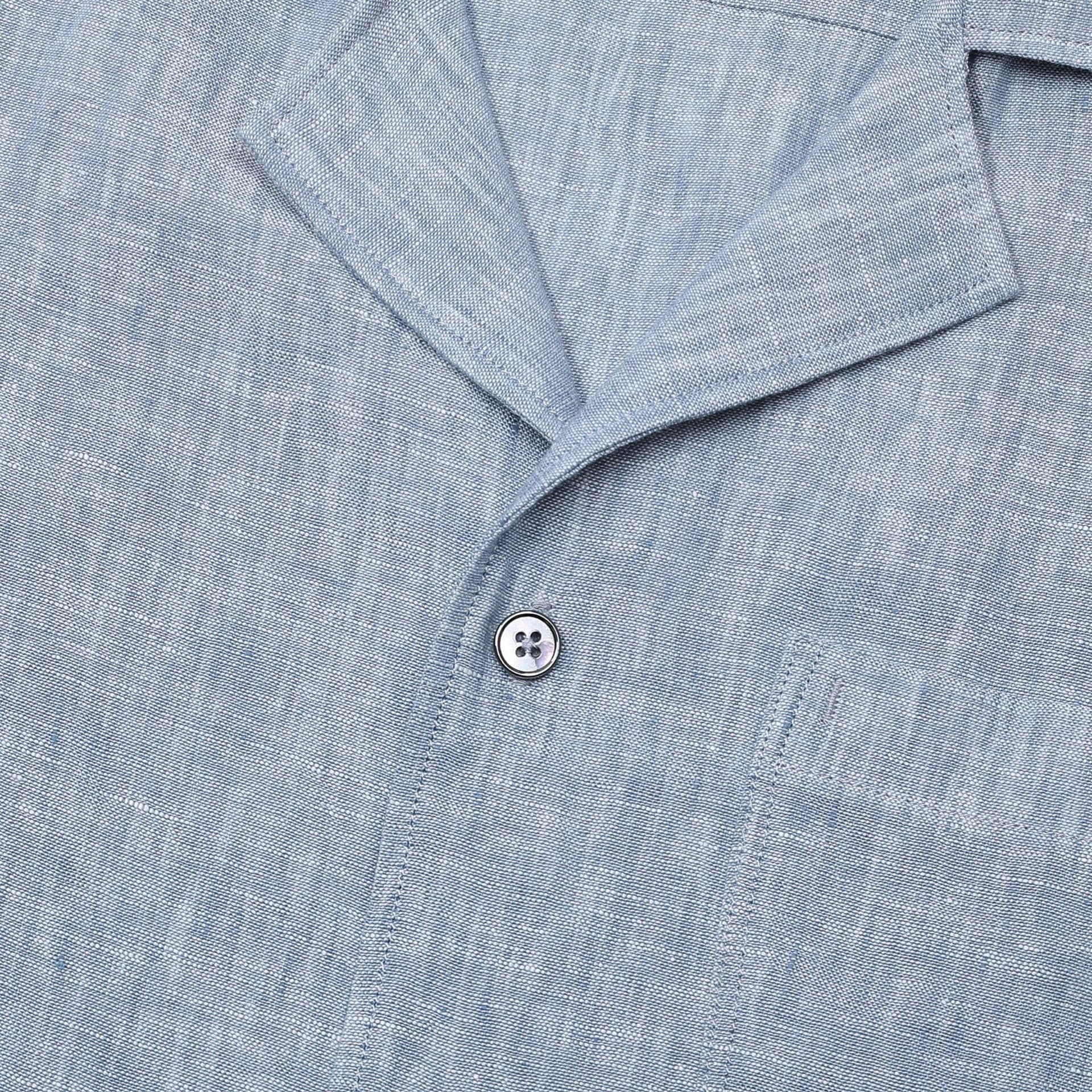 Ponza | Camisa de lino cuello camp
