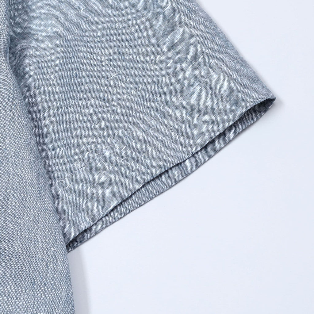 Ponza | Camisa de lino cuello camp