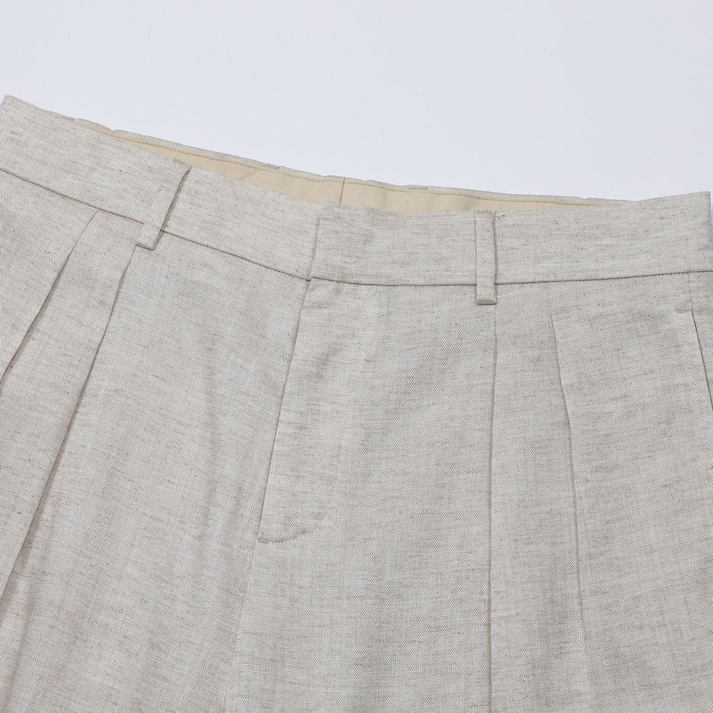 Deia | Short de lino de pierna ancha