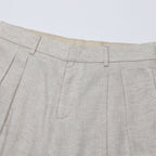 Deia | Short de lino de pierna ancha