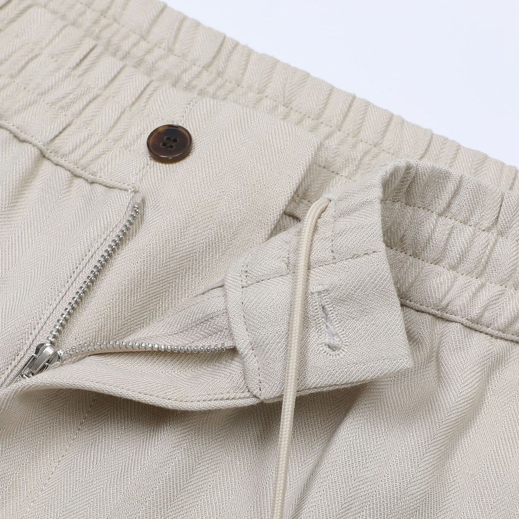 Orvieto | Pantalón de espiga en lino y lyocell