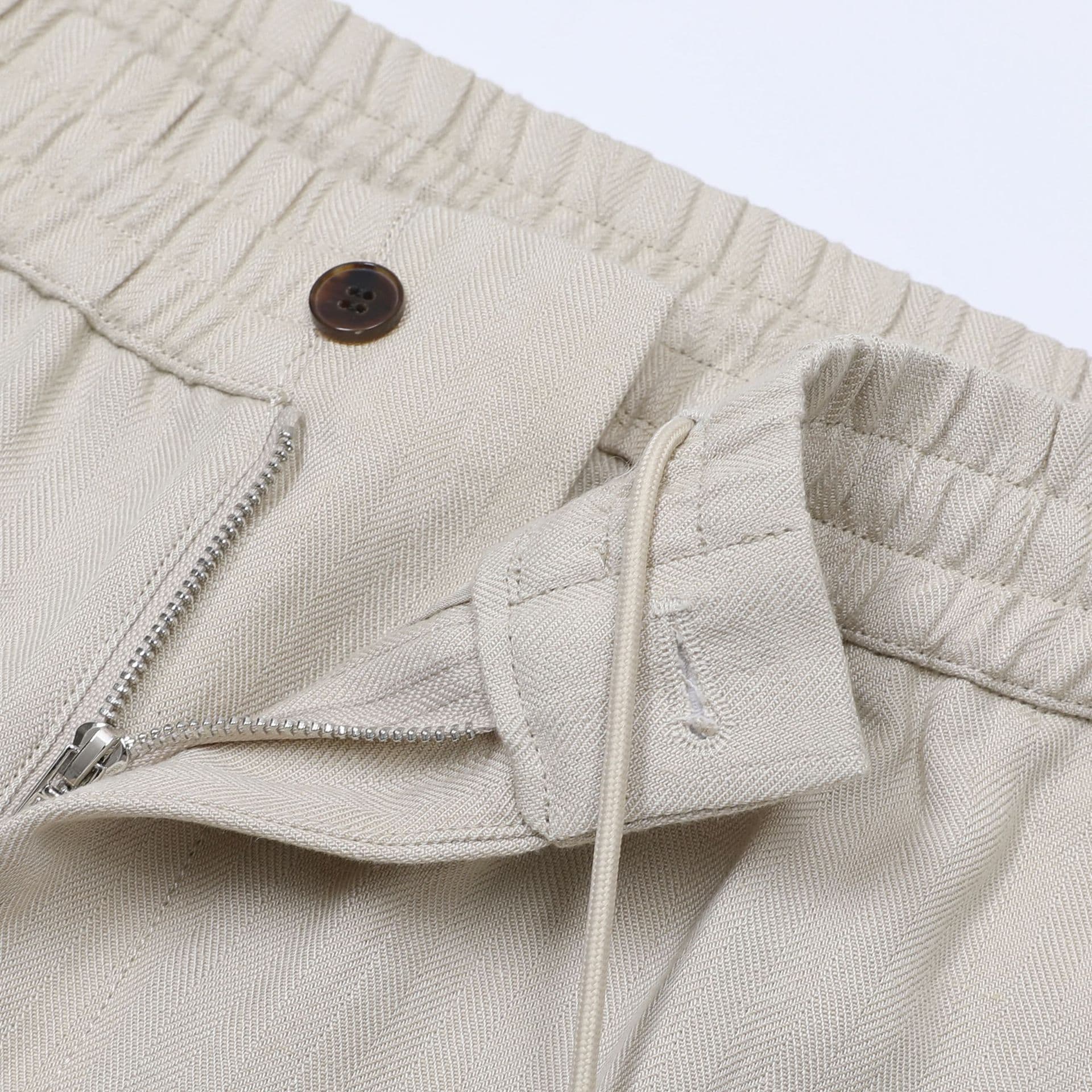Orvieto | Pantalón de espiga en lino y lyocell
